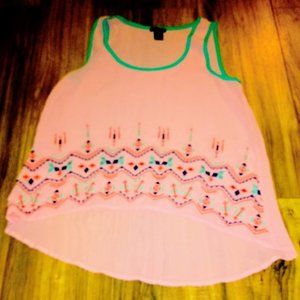 Peach Sheer Camisole
